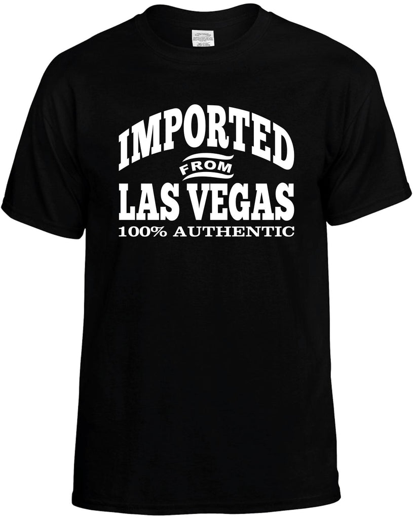 Imported From Las Vegas Men's T-Shirt Funny Novelty Graphic Unisex Tee