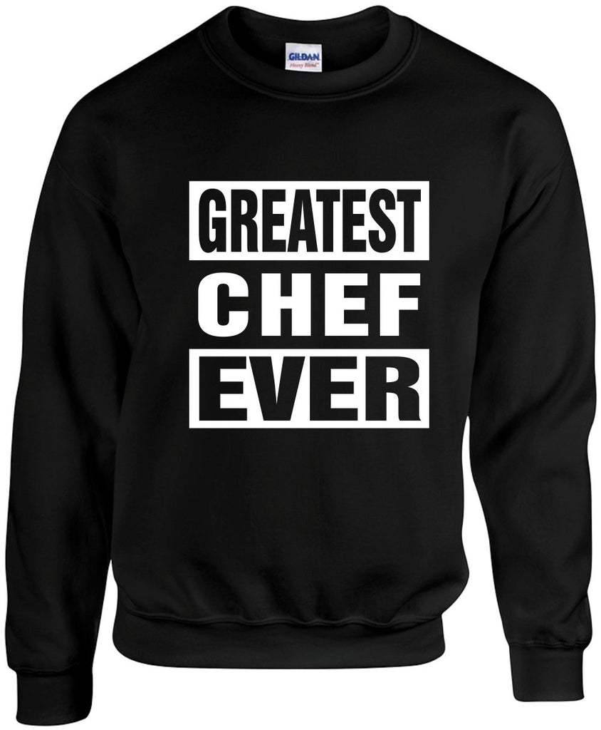 greatest chef ever unisex crewneck sweatshirt black signature outlet novelty 