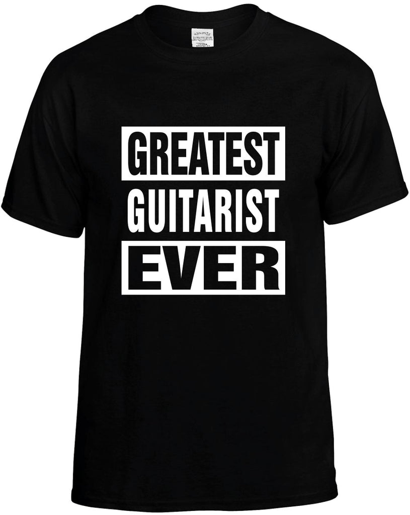 greatest guitarist ever mens funny t-shirt black