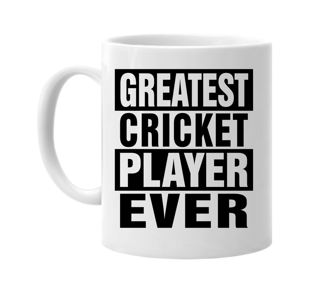 greatest cricket player ever signature outlet novelty coffee cup mug graphic gift ideas gifts for the family mom dad