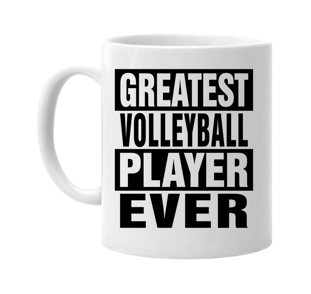 greatest volleyball player ever signature outlet novelty coffee cup mug graphic gift ideas gifts for the family mom dad