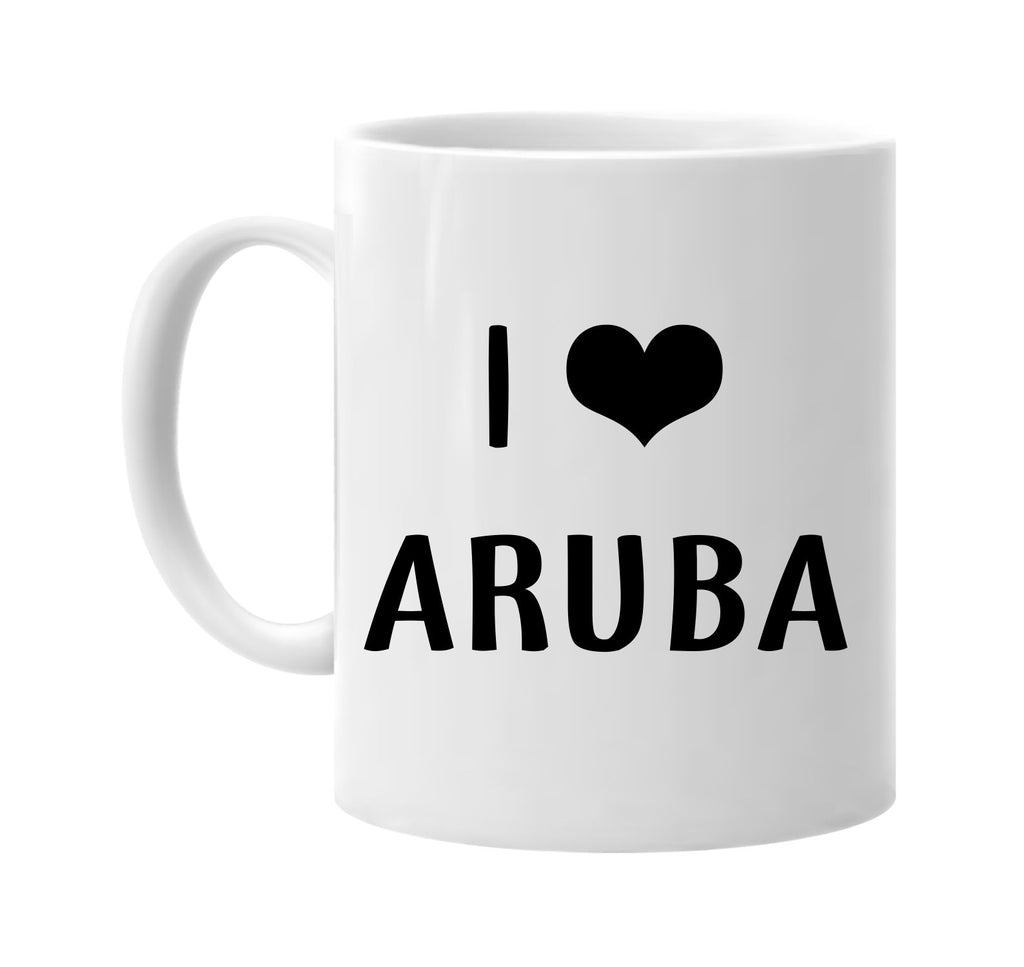 i love heart aruba signature outlet novelty coffee cup mug graphic gift ideas gifts for the family mom dad