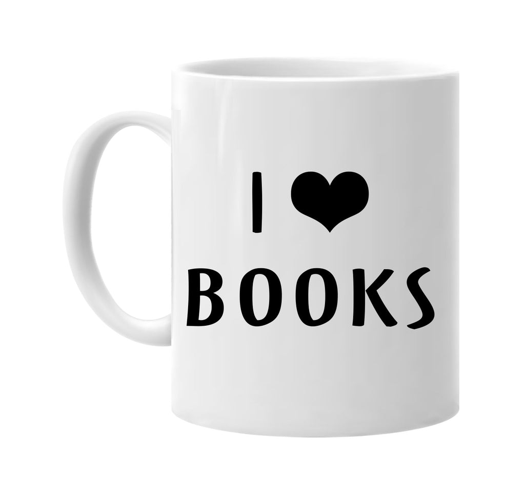 i love heart books signature outlet novelty coffee cup mug graphic gift ideas gifts for the family mom dad