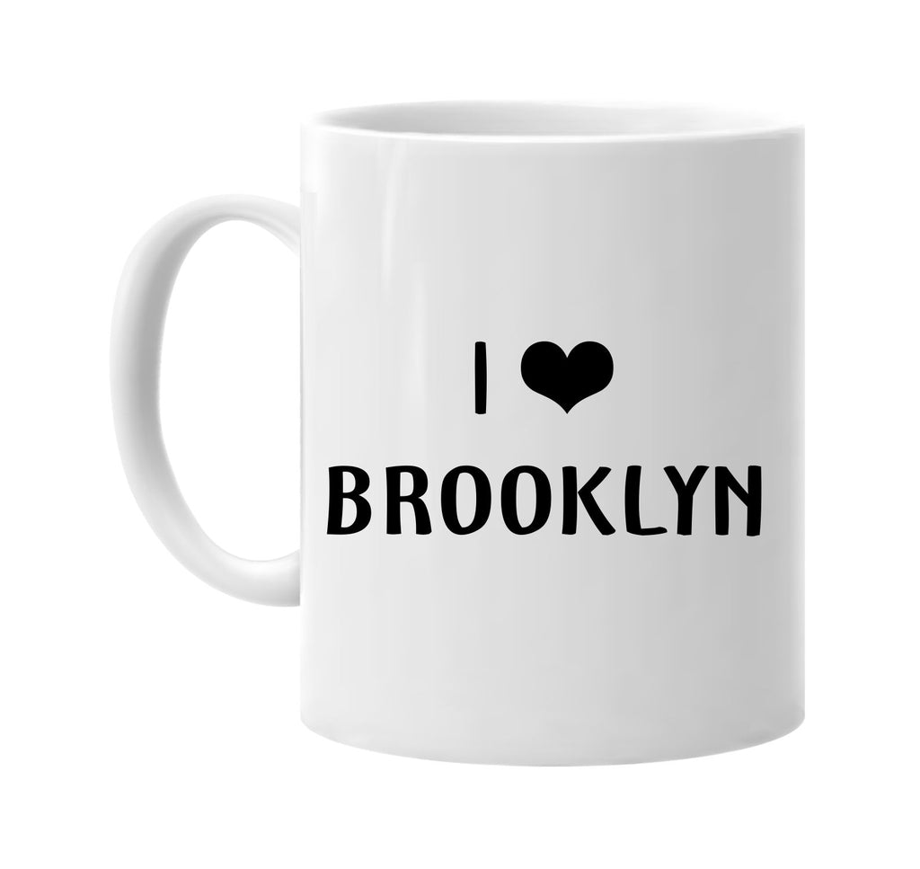 i love heart brooklyn signature outlet novelty coffee cup mug graphic gift ideas gifts for the family mom dad