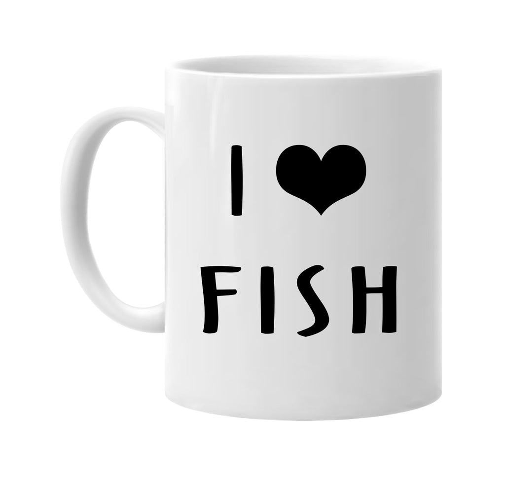 i love heart fish signature outlet novelty coffee cup mug graphic gift ideas gifts for the family mom dad