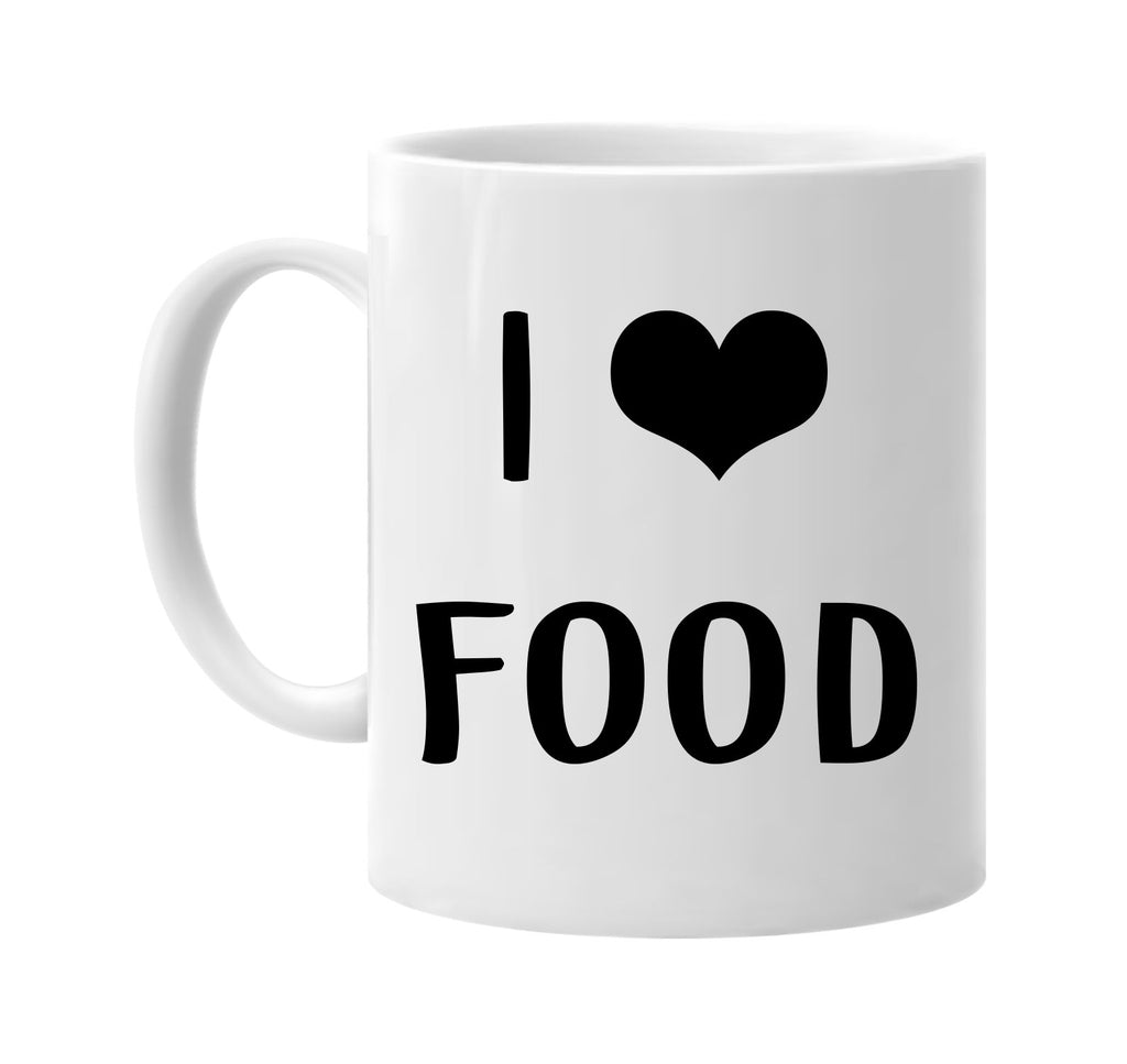 i love heart food signature outlet novelty coffee cup mug graphic gift ideas gifts for the family mom dad