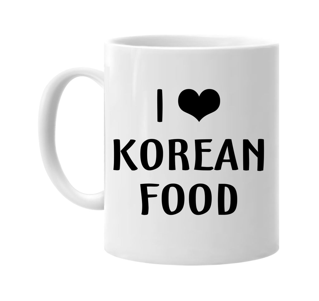 i love heart korean food signature outlet novelty coffee cup mug graphic gift ideas gifts for the family mom dad