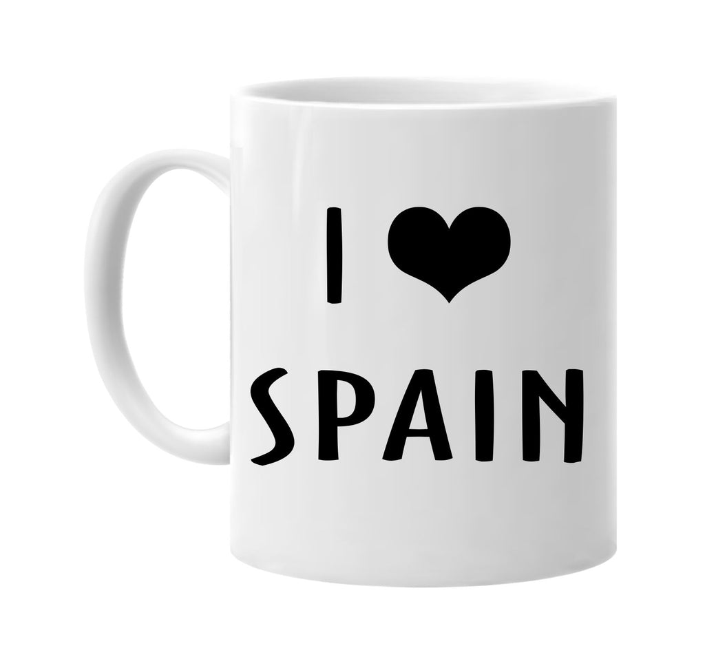 i love heart spain signature outlet novelty coffee cup mug graphic gift ideas gifts for the family mom dad