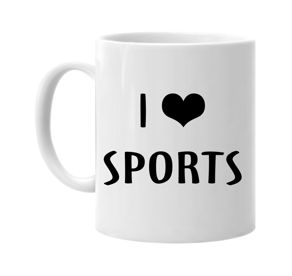 i love heart sports signature outlet novelty coffee cup mug graphic gift ideas gifts for the family mom dad