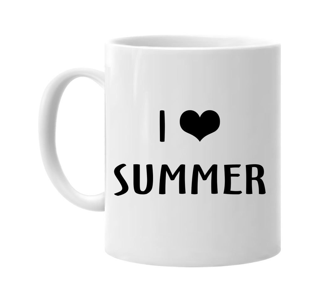 i love heart summer signature outlet novelty coffee cup mug graphic gift ideas gifts for the family mom dad