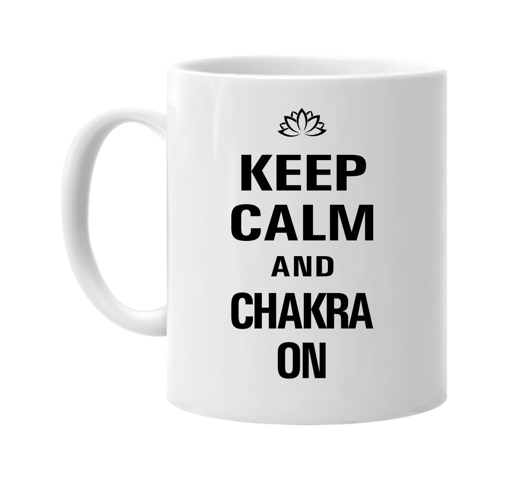 keep calm and chakra on signature outlet novelty coffee cup mug graphic gift ideas gifts for the family mom dad