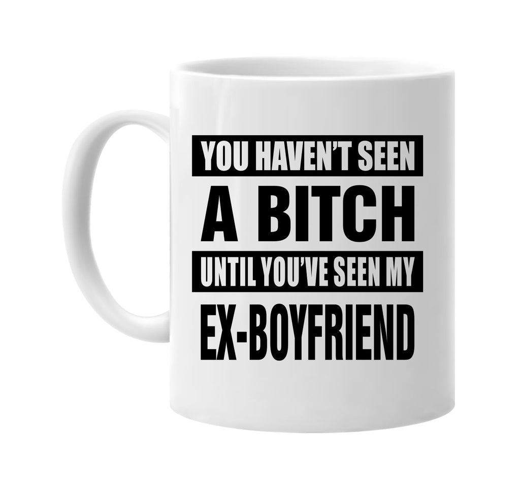 not seen a bitch my ex-boyfriend signature outlet novelty coffee cup mug graphic gift ideas gifts for the family mom dad