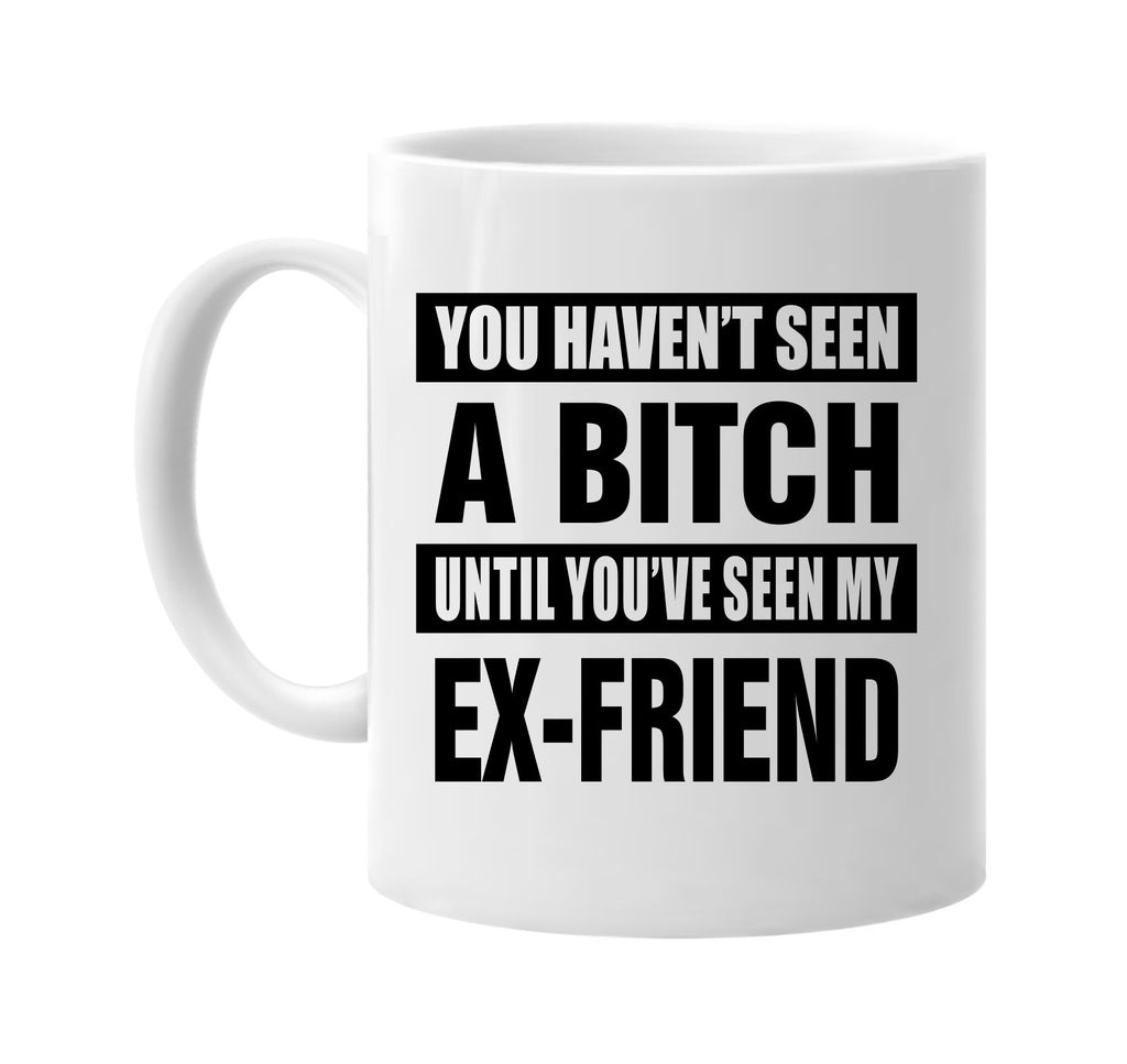 havent seen a bitch my ex-friend signature outlet novelty coffee cup mug graphic gift ideas gifts for the family mom dad