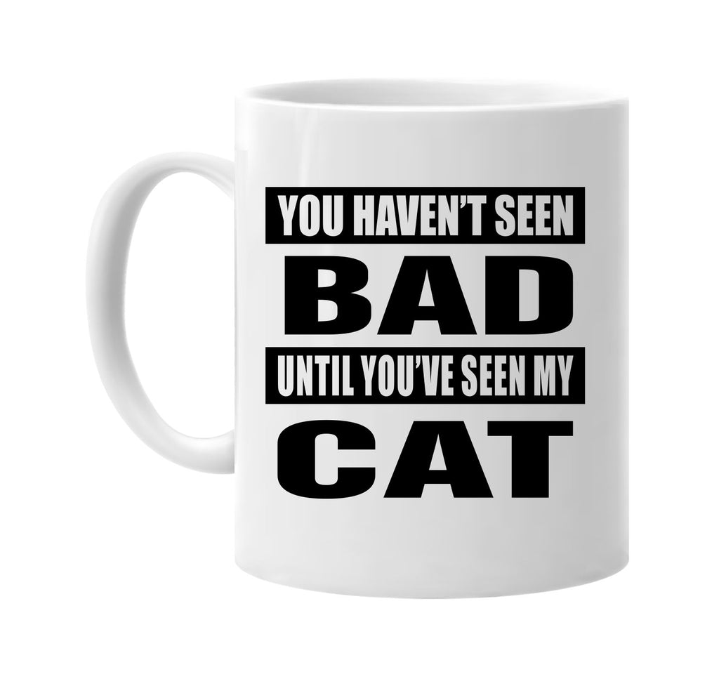 you havent seen bad seen my cat signature outlet novelty coffee cup mug graphic gift ideas gifts for the family mom dad