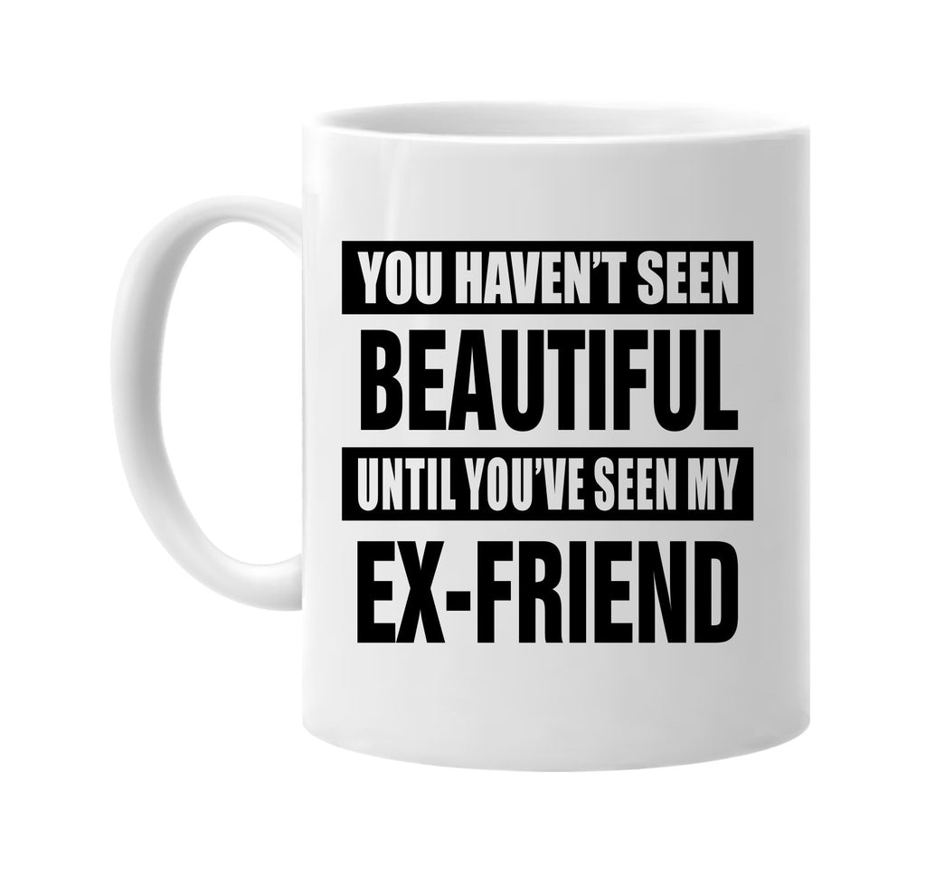 havent seen beautiful my ex-friend signature outlet novelty coffee cup mug graphic gift ideas gifts for the family mom dad