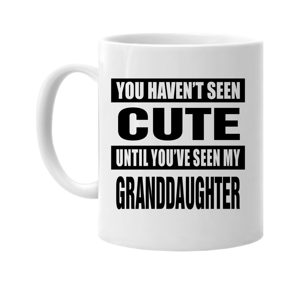 havent seen cute my granddaughter signature outlet novelty coffee cup mug graphic gift ideas gifts for the family mom dad