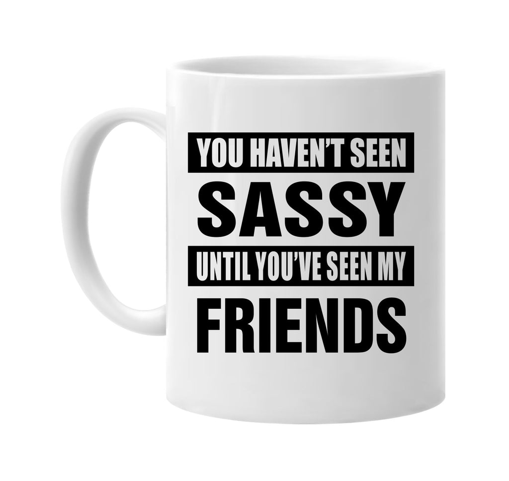 havent seen sassy seen my friends signature outlet novelty coffee cup mug graphic gift ideas gifts for the family mom dad