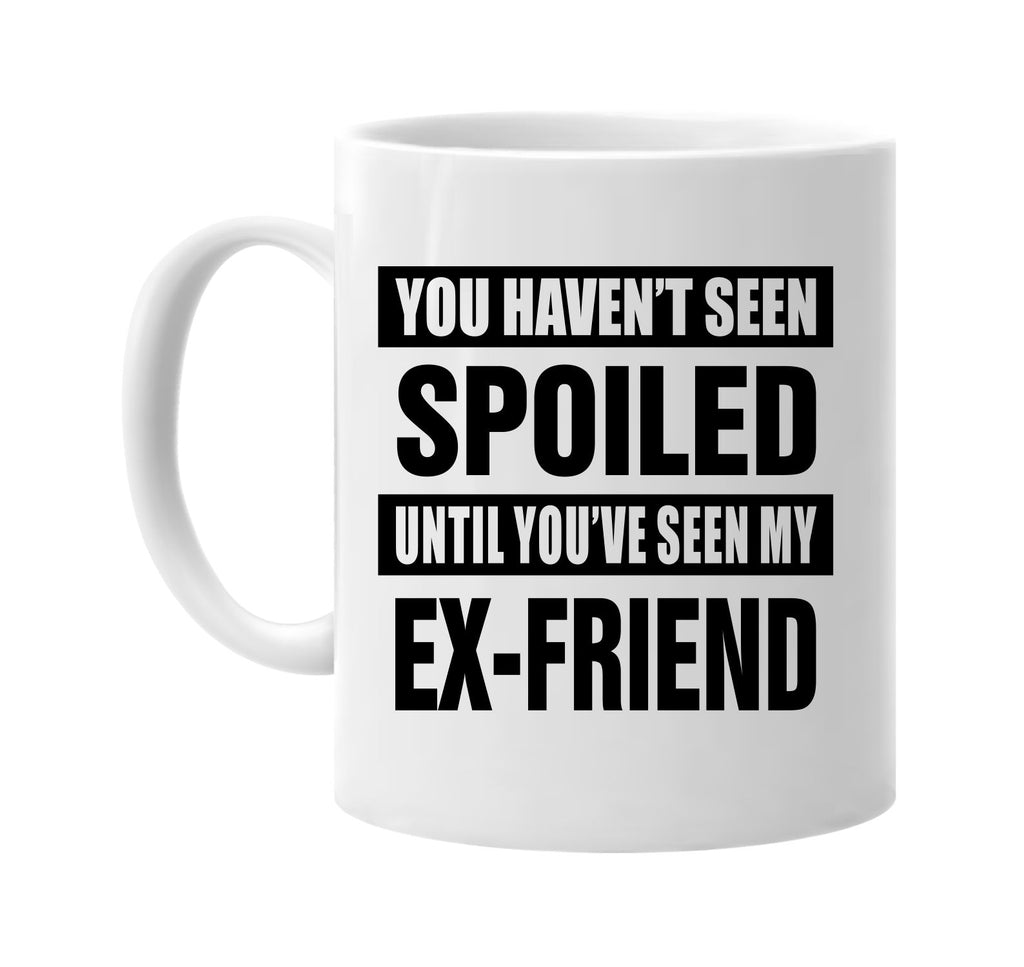 havent seen spoiled my ex-friend signature outlet novelty coffee cup mug graphic gift ideas gifts for the family mom dad