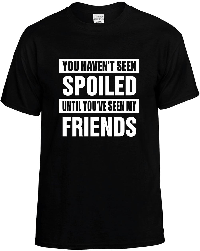 havent seen spoiled my friends mens funny t-shirt black