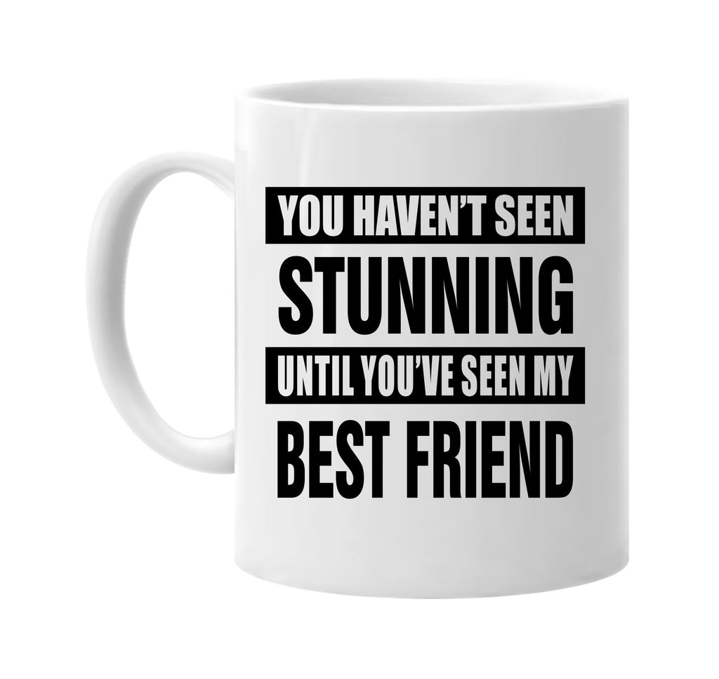 not seen stunning my best friend signature outlet novelty coffee cup mug graphic gift ideas gifts for the family mom dad