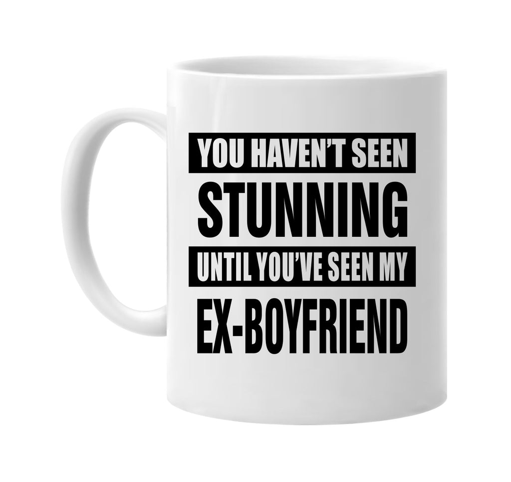 not seen stunning my ex-boyfriend signature outlet novelty coffee cup mug graphic gift ideas gifts for the family mom dad