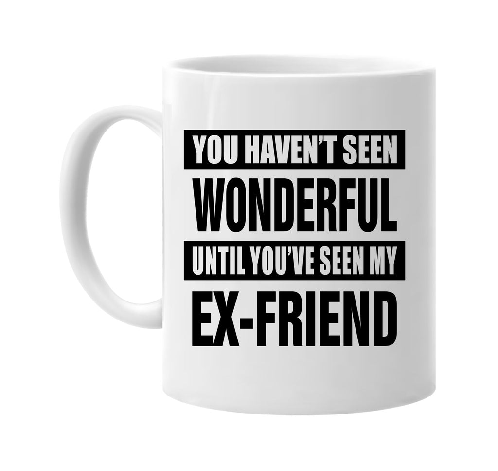 havent seen wonderful my ex-friend signature outlet novelty coffee cup mug graphic gift ideas gifts for the family mom dad