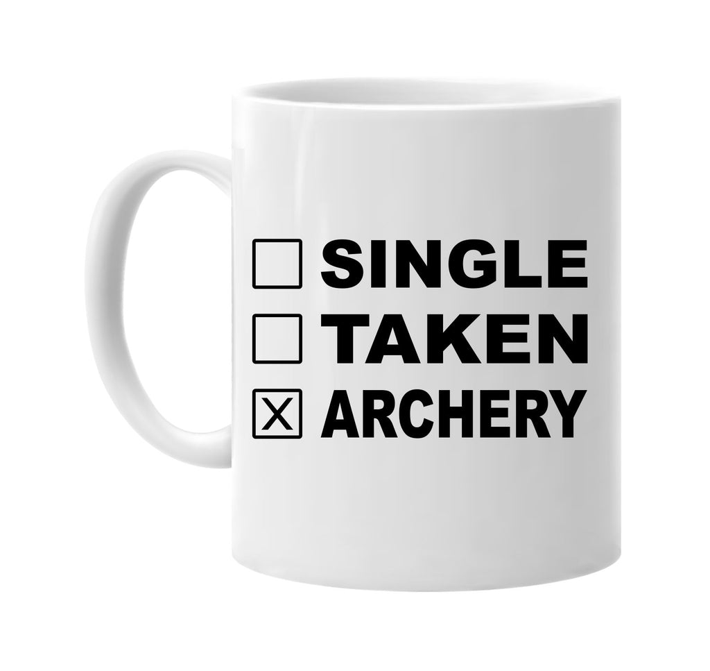 single taken archery signature outlet novelty coffee cup mug graphic gift ideas gifts for the family mom dad