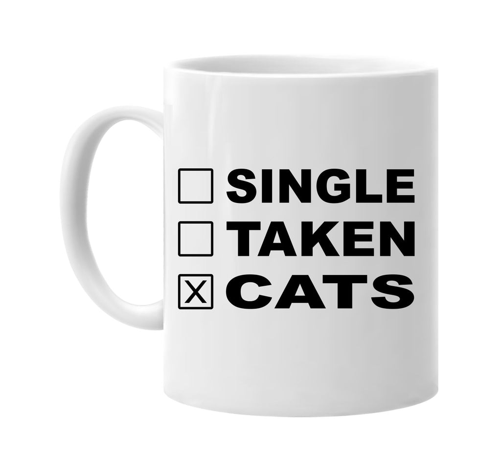 single taken cats signature outlet novelty coffee cup mug graphic gift ideas gifts for the family mom dad