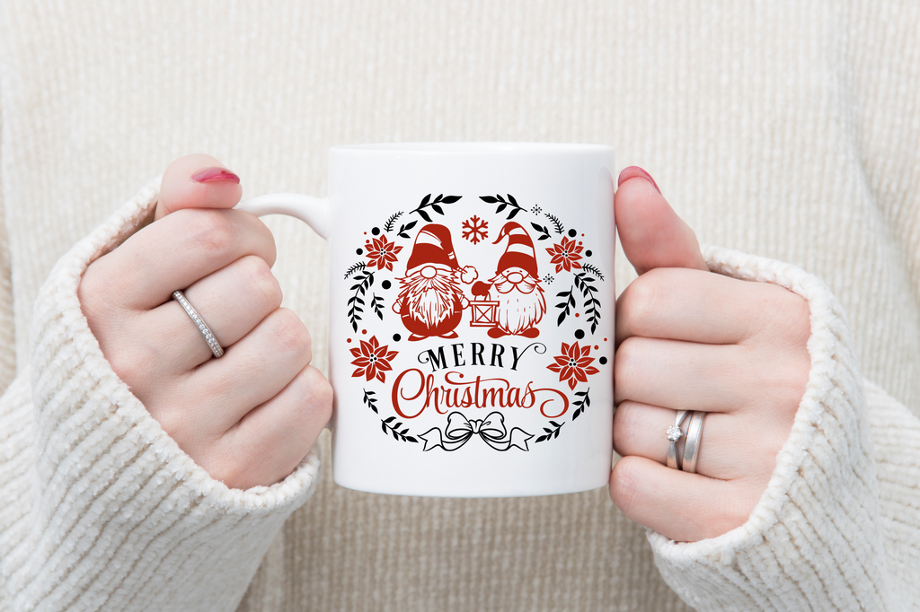 Merry Christmas, Gnomes Holiday Coffee Cup Novelty Mug