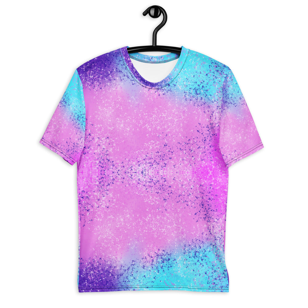 Multi Colored Confetti Paint Splatter Unisex Men's T-shirt