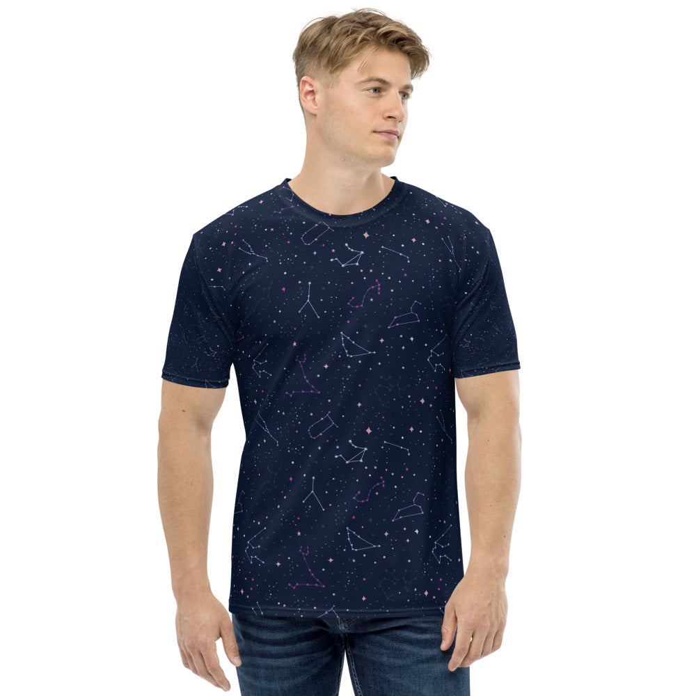 Astrology Stars Horoscope Unisex Men's T-shirt