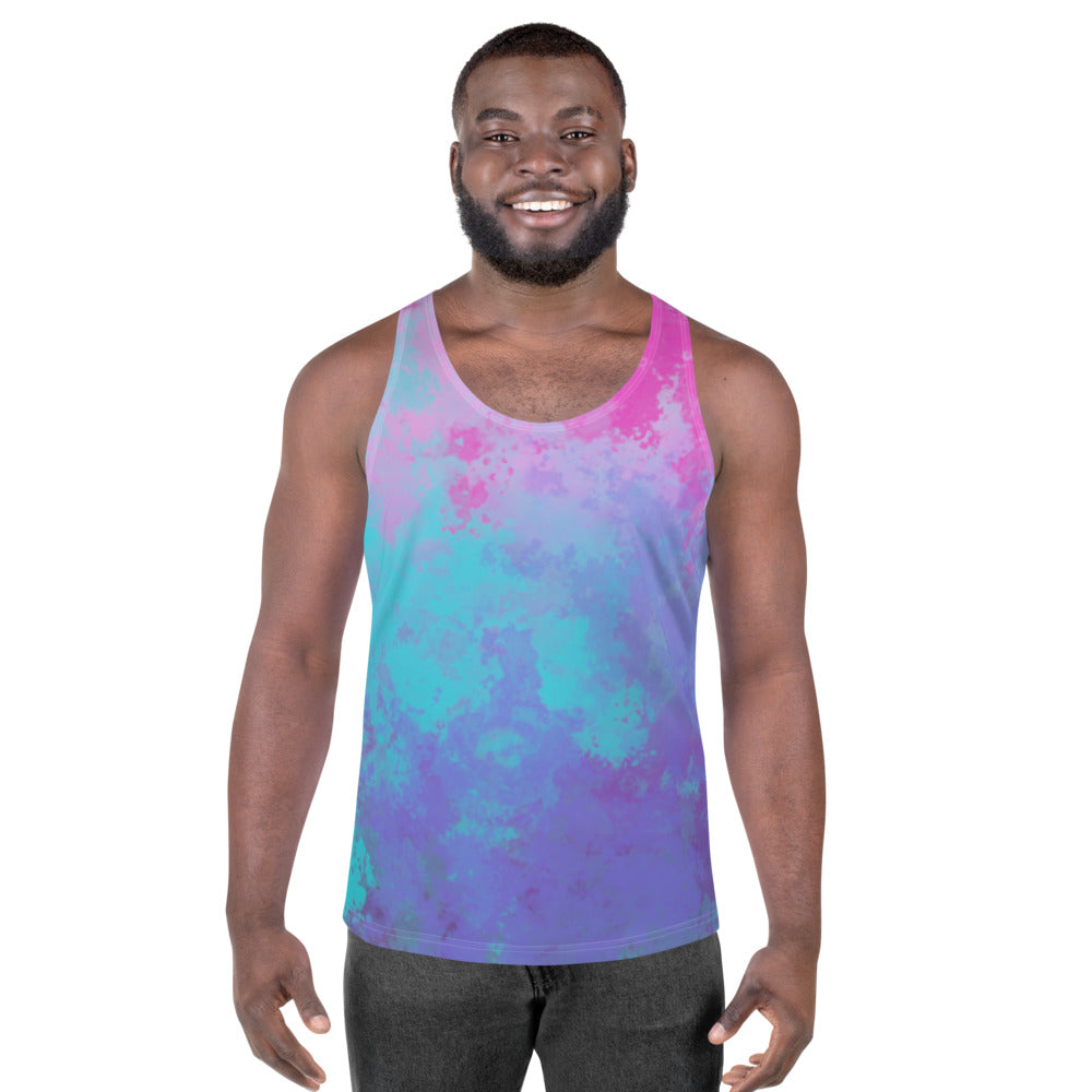 Rainbow Tie Dye Unisex Tank Top