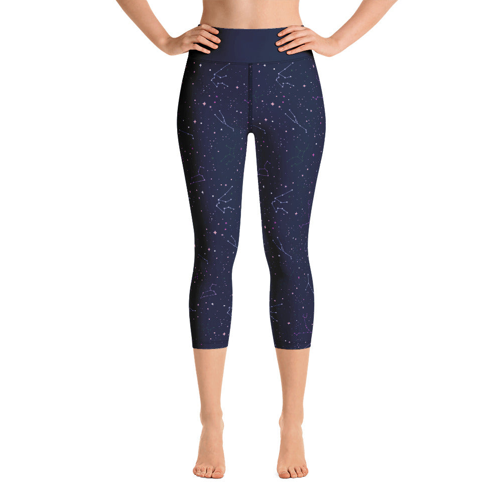 Astrology Horoscope Yoga Capri Leggings