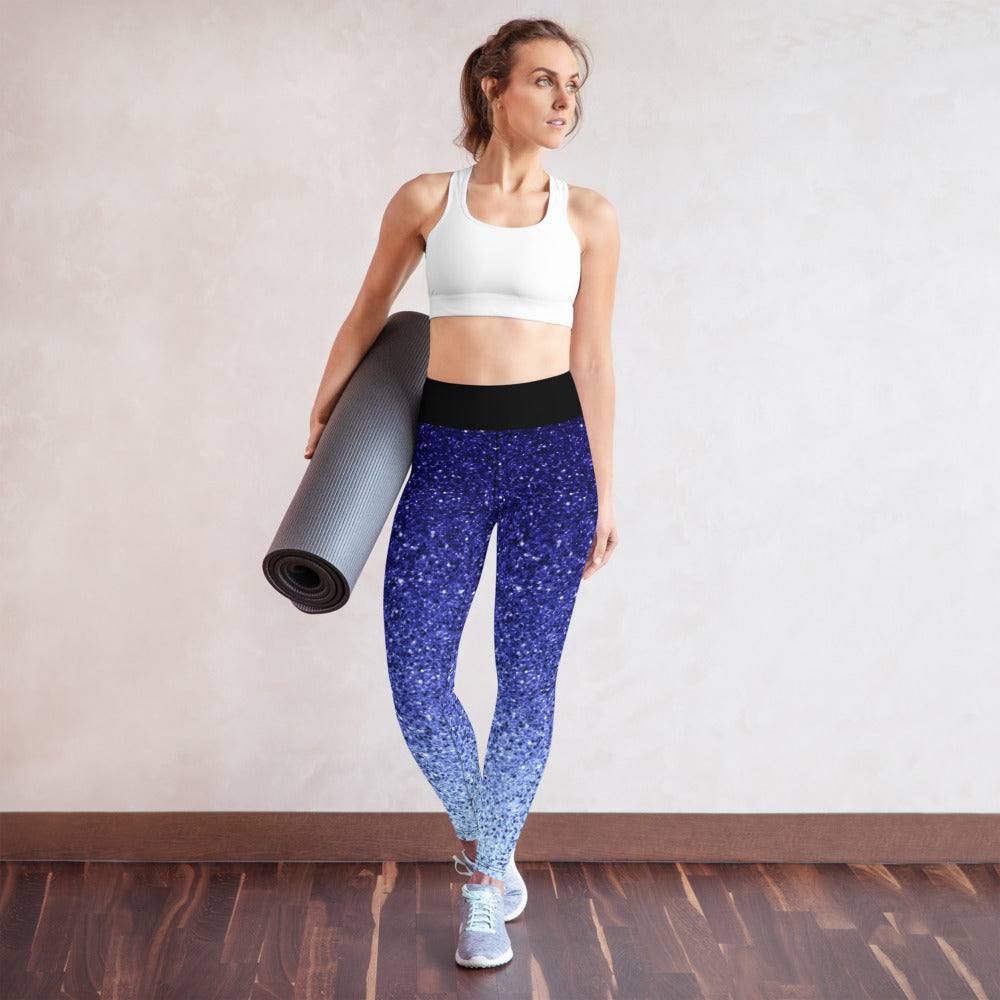 Ombré Confetti Glitter Yoga Leggings