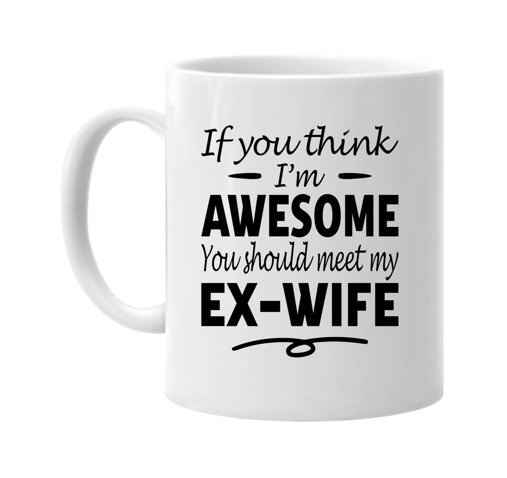 If You Think I'm Awesome, Meet My Ex-Wife mug