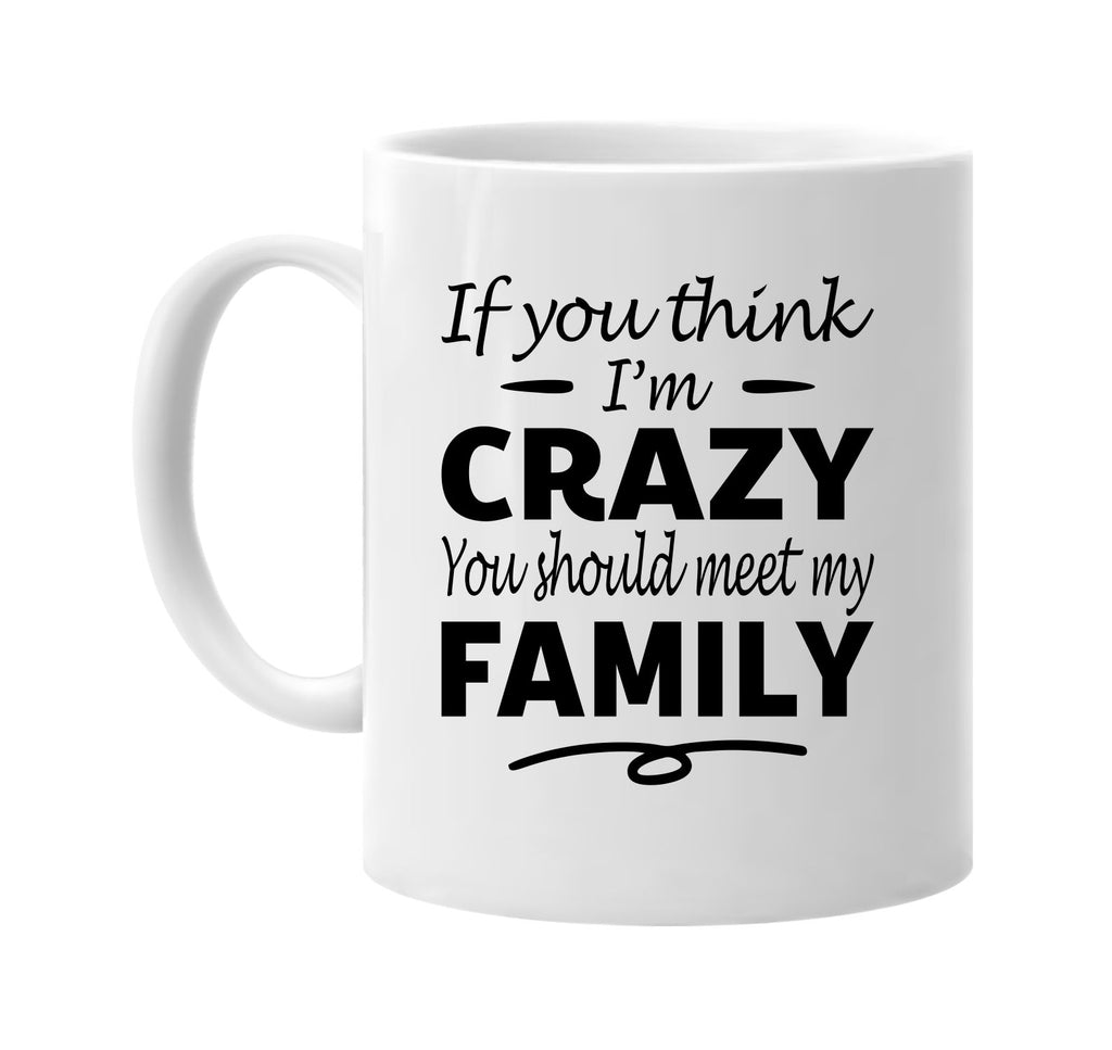 If You Think I'm Crazy, Meet My Family mug