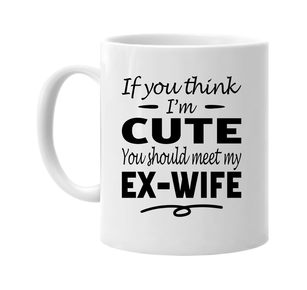 If You Think I'm Cute, Meet My Ex-Wife mug