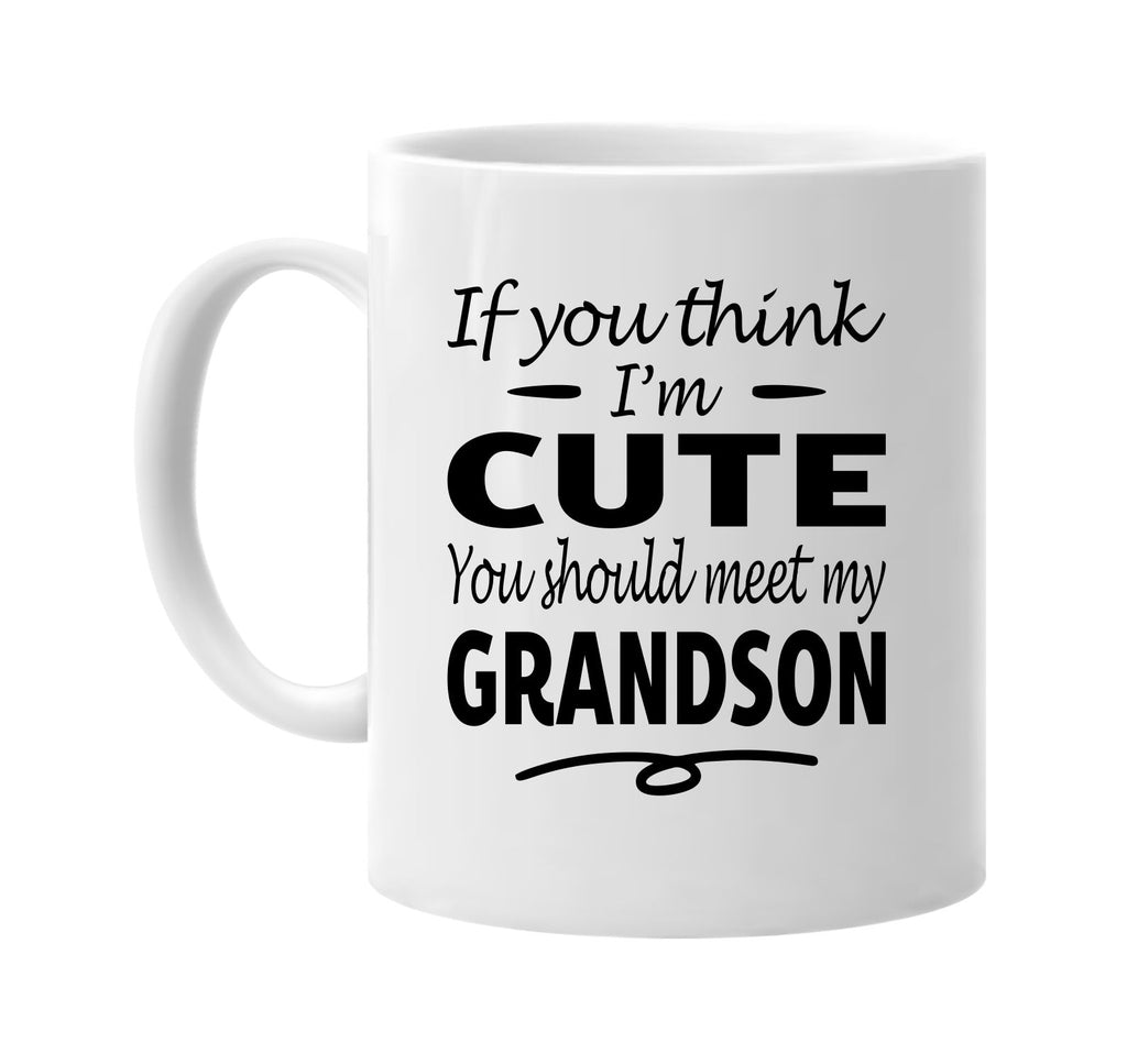 If You Think I'm Cute, Meet My Grandson mug