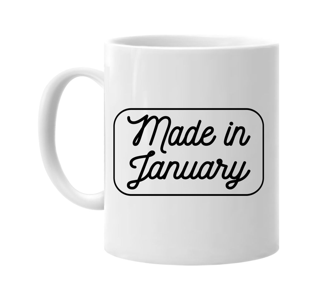 Made in January mug