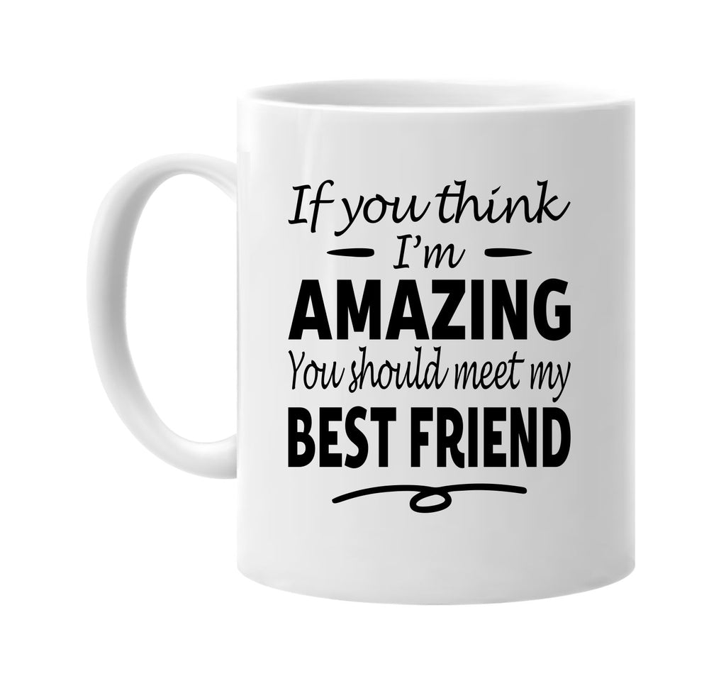 Think I'm Amazing, Meet My Best Friend mug