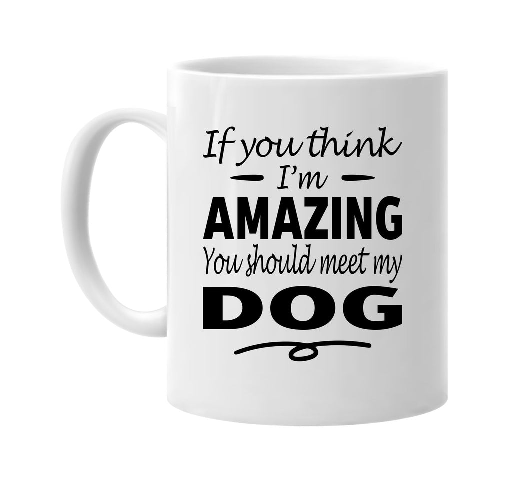 Think I'm Amazing, You Should Meet My Dog mug