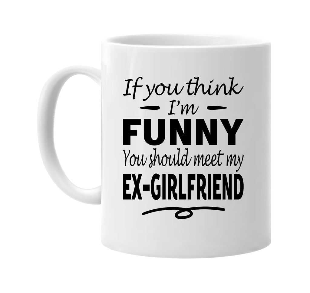 Think I'm Funny, Meet My Ex-Girlfriend mug