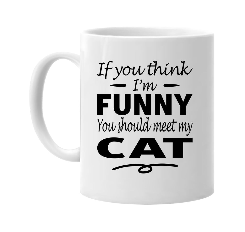 Think I'm Funny, You Should Meet My Cat mug