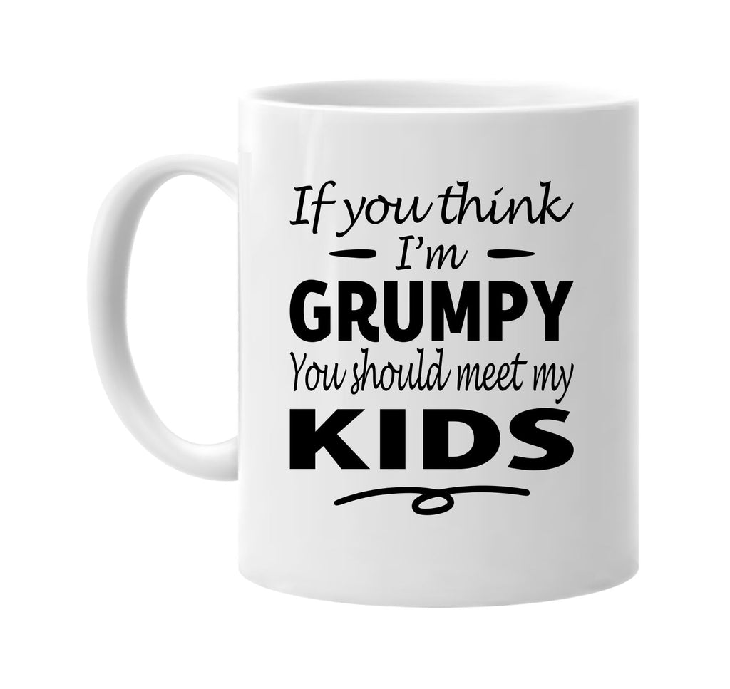 Think I'm Grumpy, You Should Meet My Kids mug