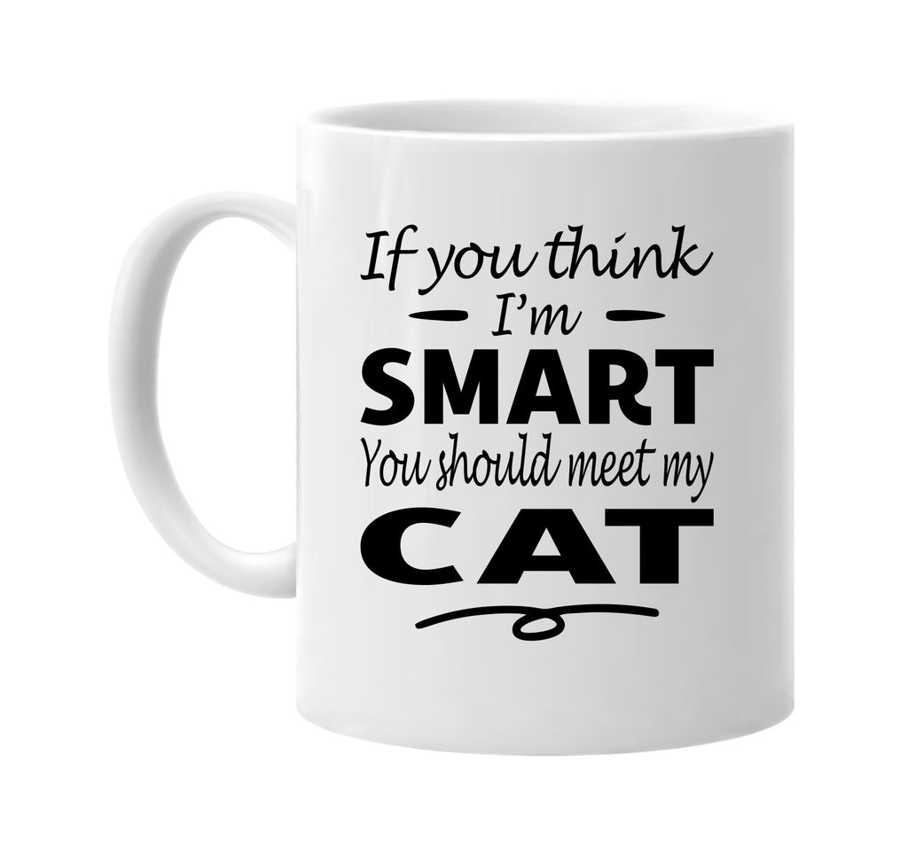 Think I'm Smart, You Should Meet My Cat mug