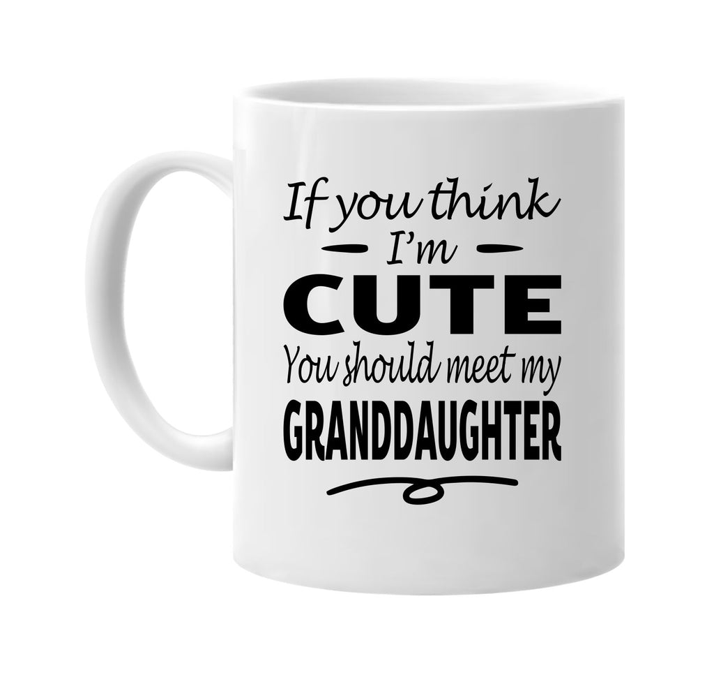 You Think I'm Cute, Meet My Granddaughter mug