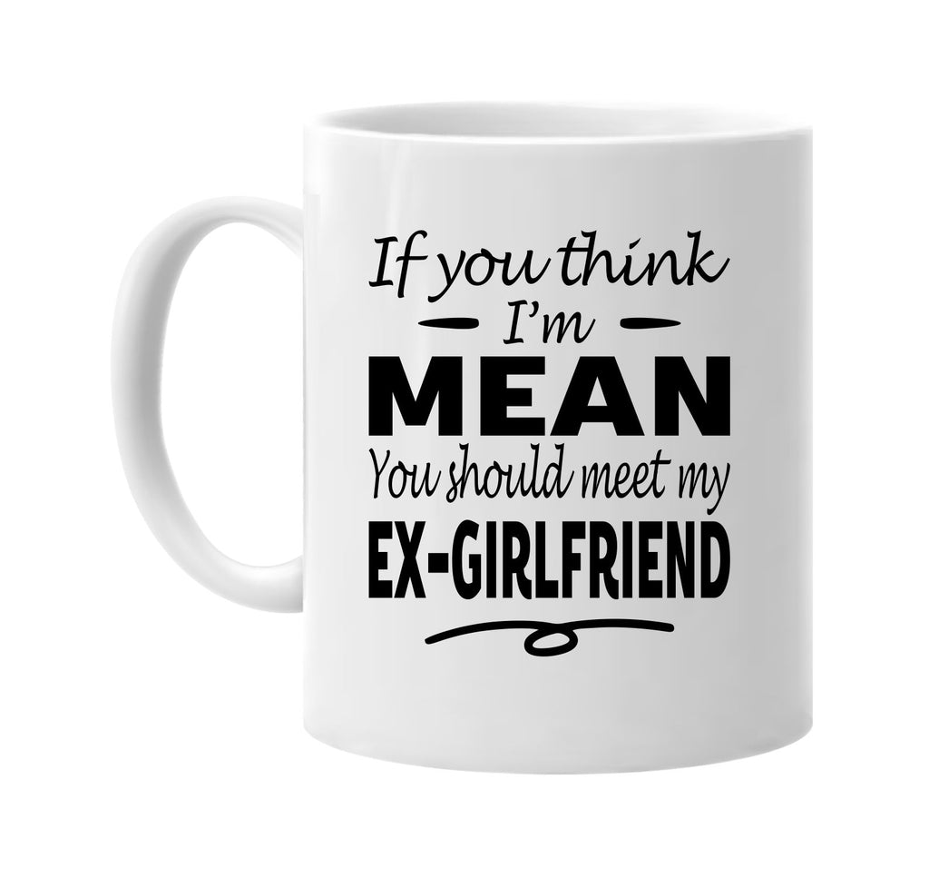 You Think I'm Mean, Meet My Ex-Girlfriend mug